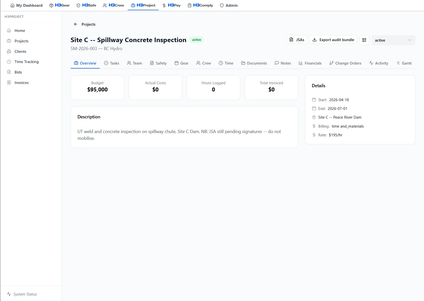 Track daily reports and job status