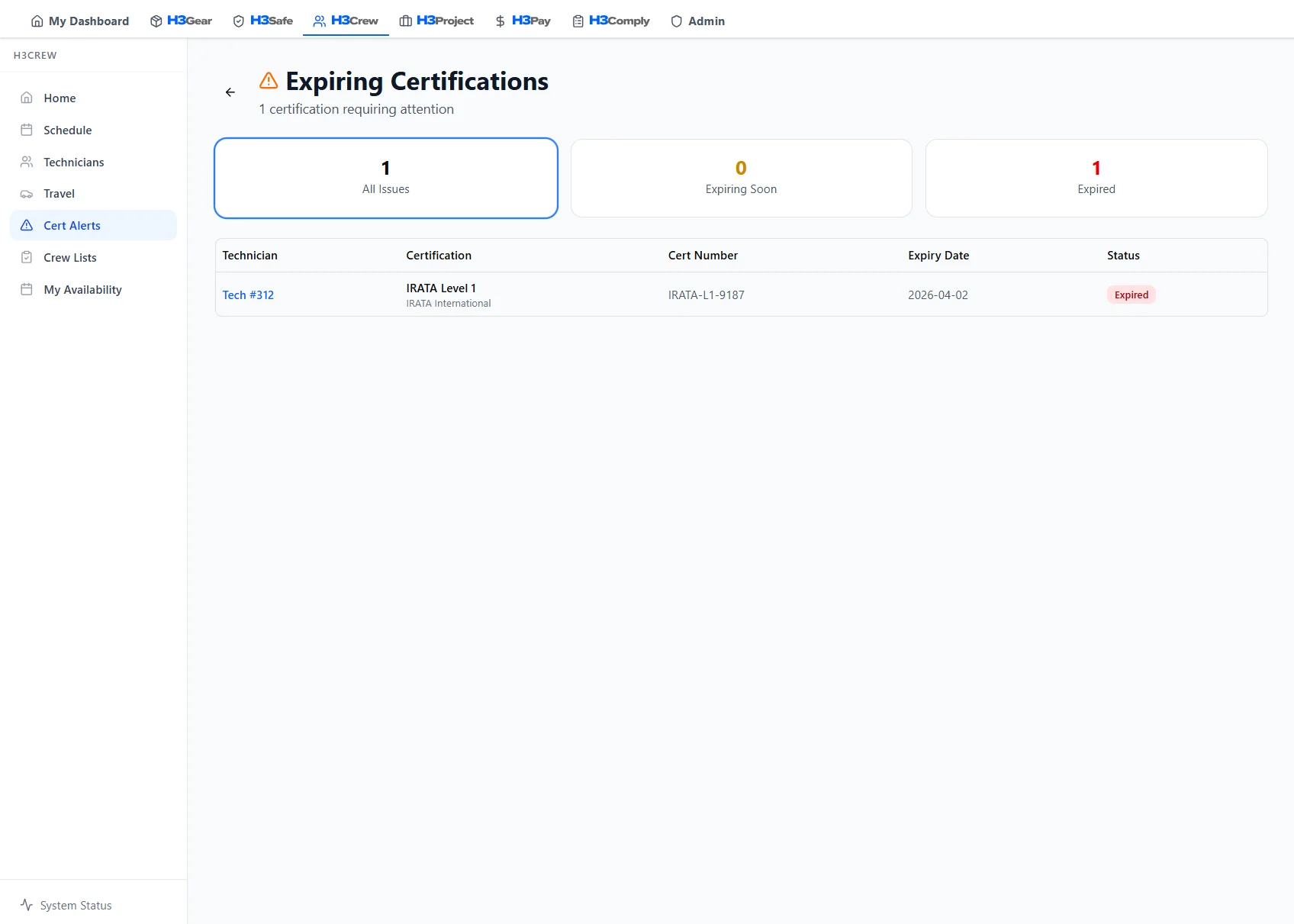 Catch cert blockers before assignment